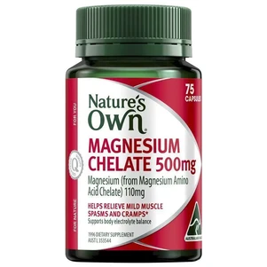 (PRE ORDER) Nature's Own Magnesium Chelate 500Mg 75 Capsules shelf life 2yrs